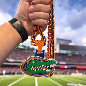 Florida gators football state gift  fan necklace chain team Florida